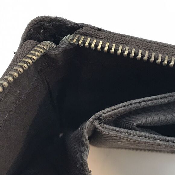 Vintage American Eagle Outfitters Brown Leather Wallet Coin Cash 5 CC Slots - Picture 7 of 7